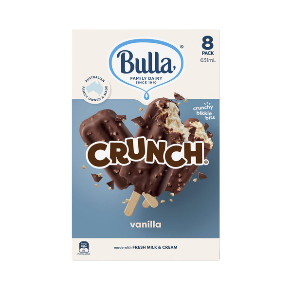 Bulla Crunch Vanilla Ice Cream 8 pack