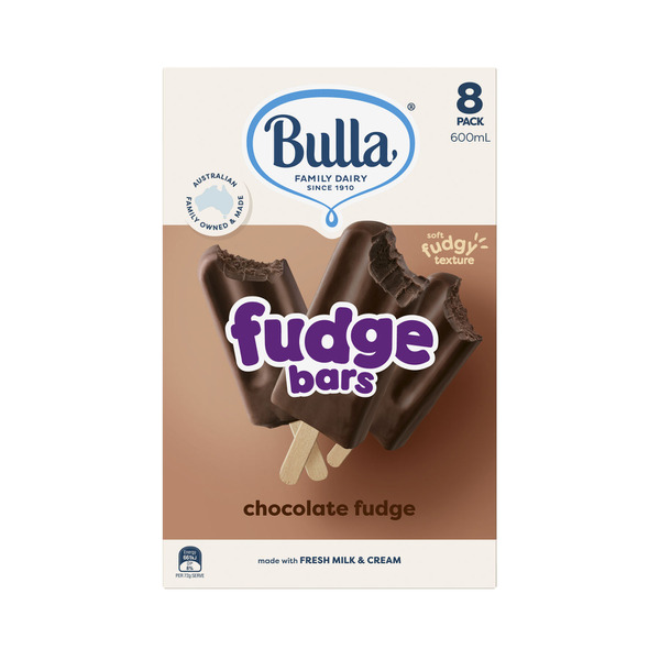 Bulla Choc Fudge Ice Cream 8Pack