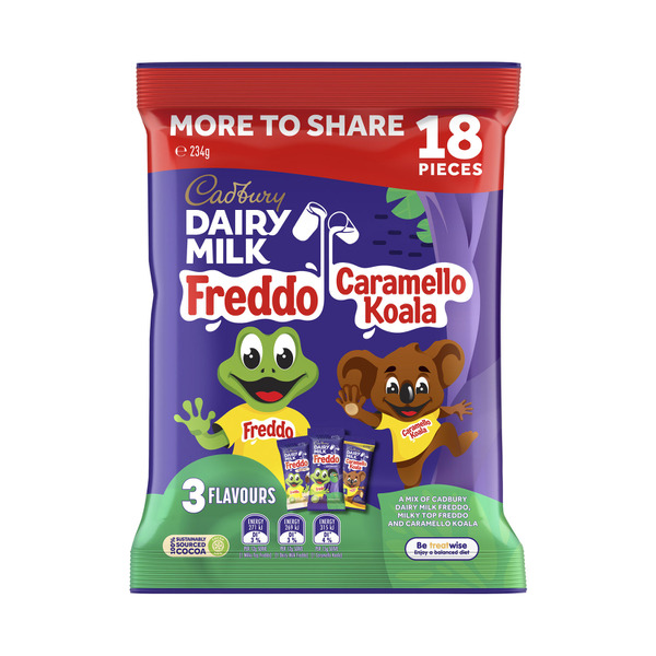 Dairy Milk Freddo & Caramello Koala Chocolate Sharepack 18 Pieces