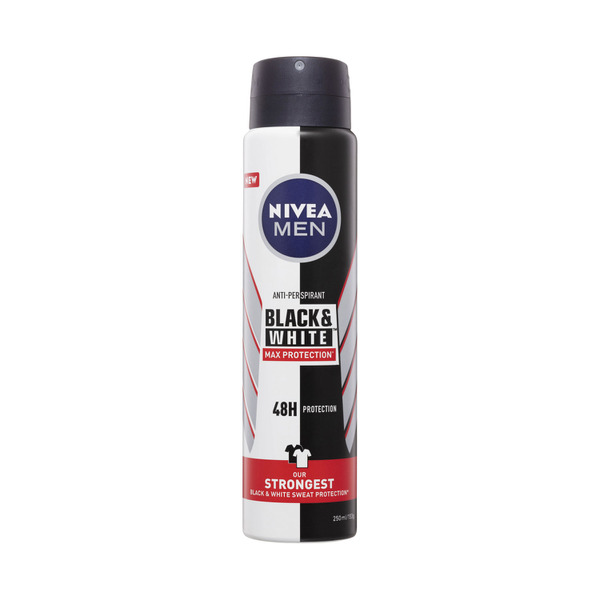 Buy Nivea Deo Aero Men Black And White Max Protection 250mL | Coles