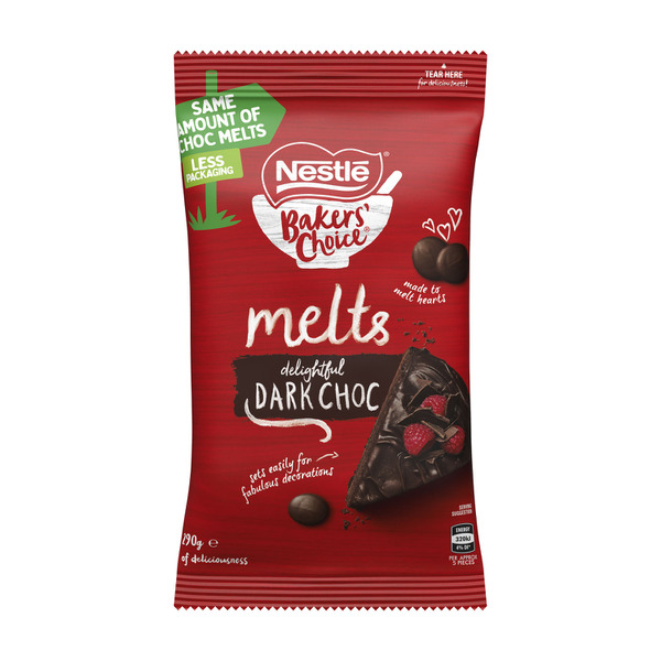 Calories in Nestle Bakers' Choice Baking Dark Chocolate Melts
