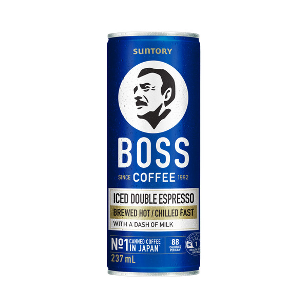 Boss Double Espresso Coffee 237mL