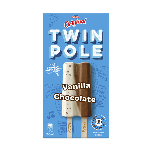 Peters Original Twin Pole Vanilla Chocolate 8 Pack