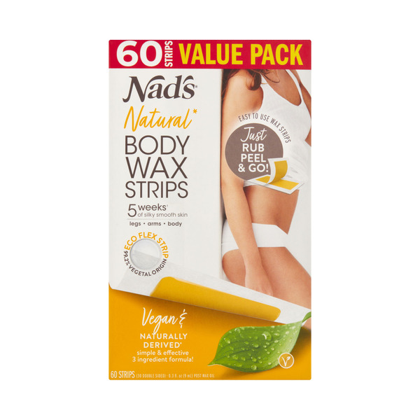 Nad's Natural Body Wax Strips