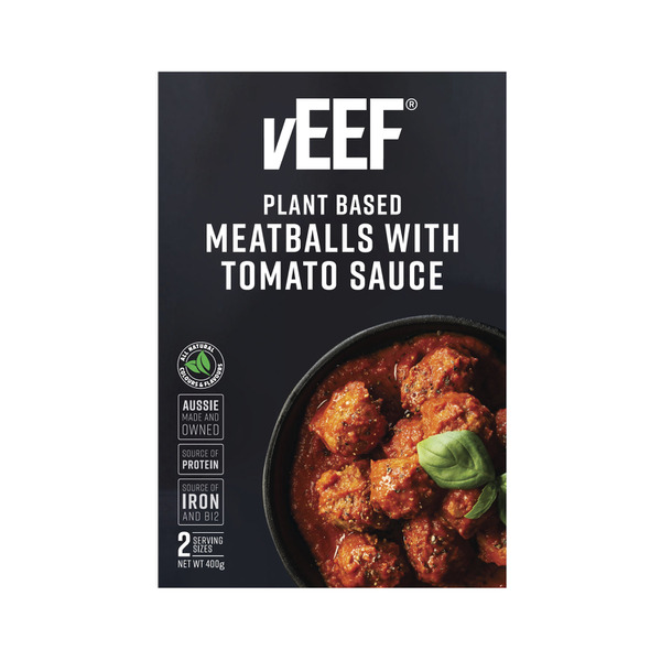 Calories in Veef Plant Based Meat Balls With Tomato Sauce