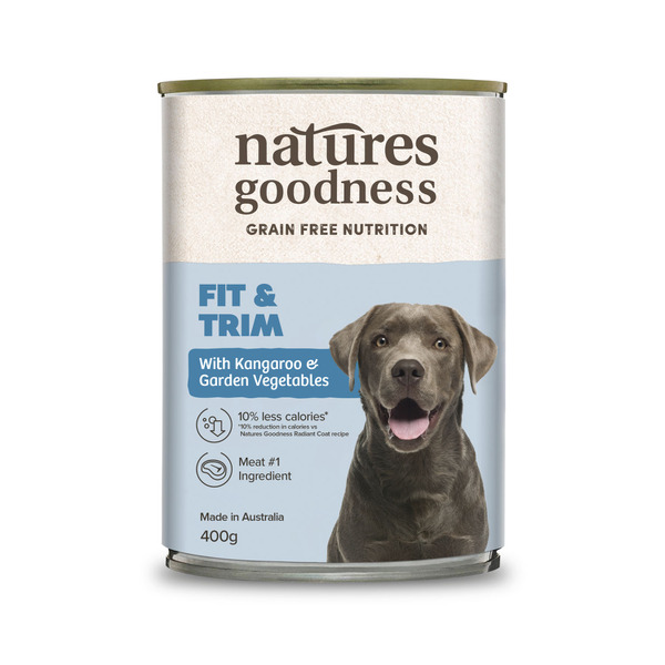 Natures Goodness Grain Free Nutrition Dog Food Fit And Trim With Kangaroo And Garden Vegetables | 400g