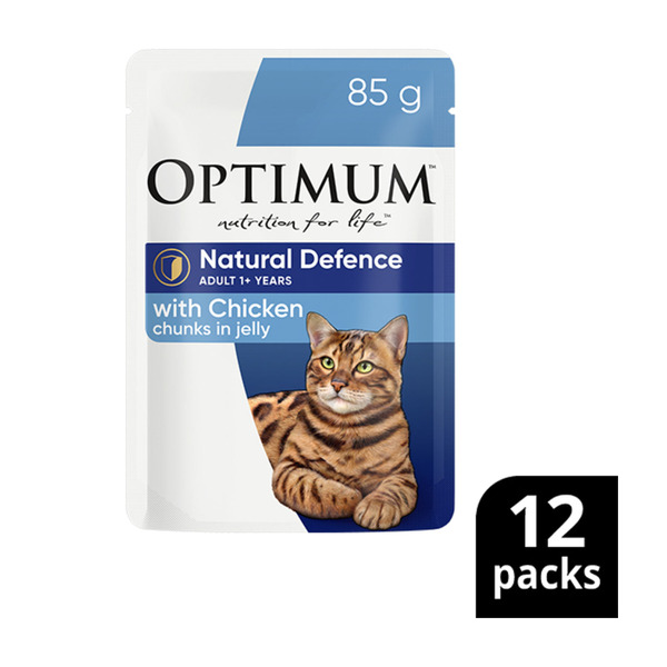 Buy Optimum Natural Defence Skin And Coat Cat Food 12x85g 12 pack