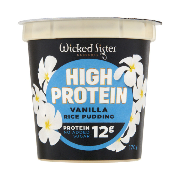 Calories in Wicked Sister High Protein Vanilla Rice Pudding
