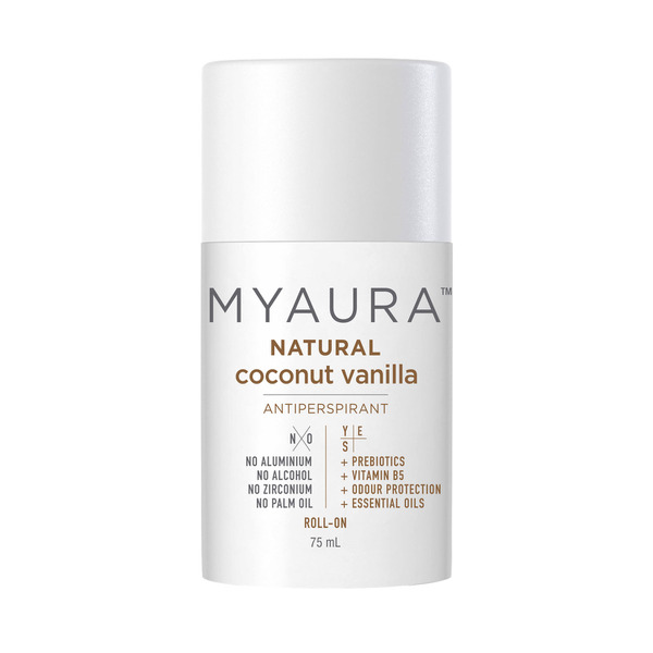 Myaura Antiperspirant Roll On Coconut Vanilla