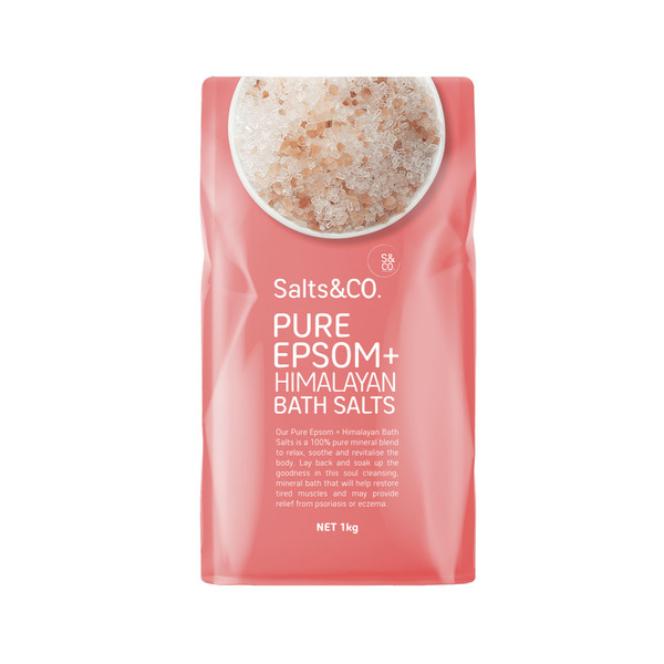 Pure Epsom And Pink Himalayan Bath Salts