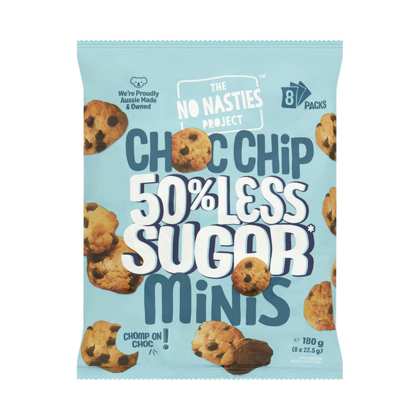 No Nasties Project Multipack Choc Chip Cookies Original 8 Pack | 180g