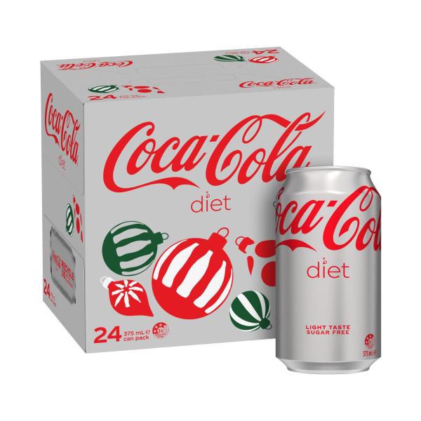 Coca-Cola Diet Coke Soft Drink 24x375mL