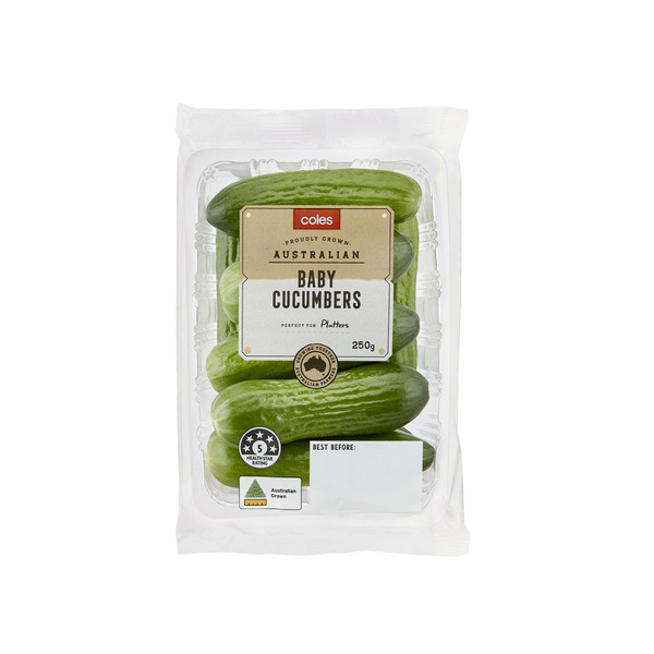 Coles Baby Cucumbers | 250g