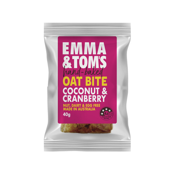 EMMA & TOMS OAT BITE CRANBERRY COCONUT