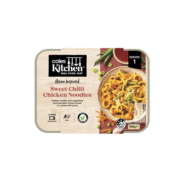 Coles Kitchen Sweet Chilli Chicken Noodles | 350g