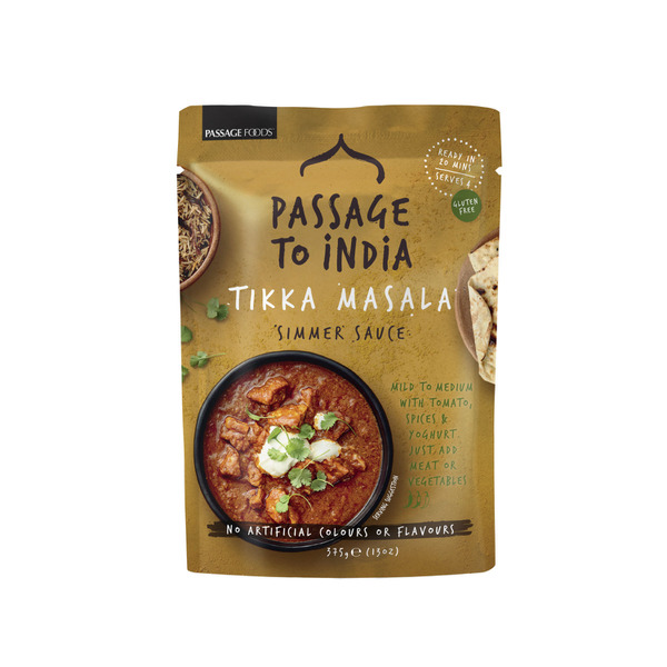 Passage Foods Passage To India Tikka Masala Simmer Sauce Pouch