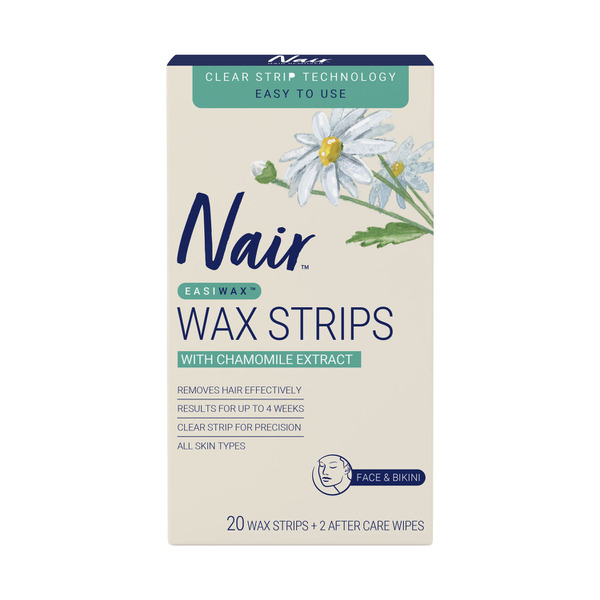 Buy Nair Easiwax Mini Reusable Wax Strips 20 Pack Coles