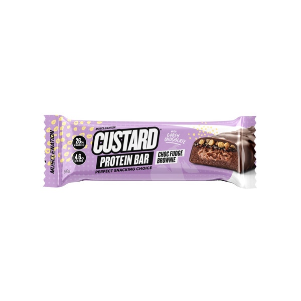 Muscle Nation Custard Bar Choc Fudge Brownie 60g