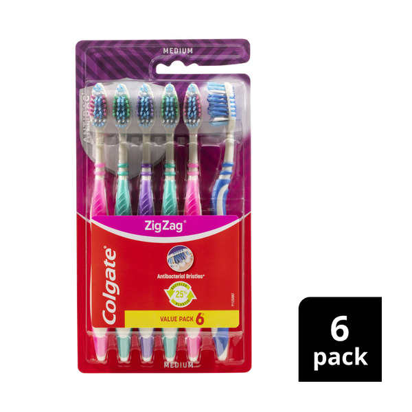 Colgate Zig Zag Medium Toothbrush Value Pack