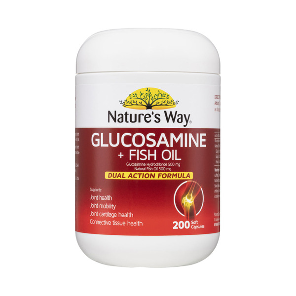 Nature's Way Glucosamine & Fish Oil Capsules | 200 pack