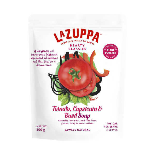 Buy LA ZUPPA SOUP TOMATO CAPSICUM BASIL Coles