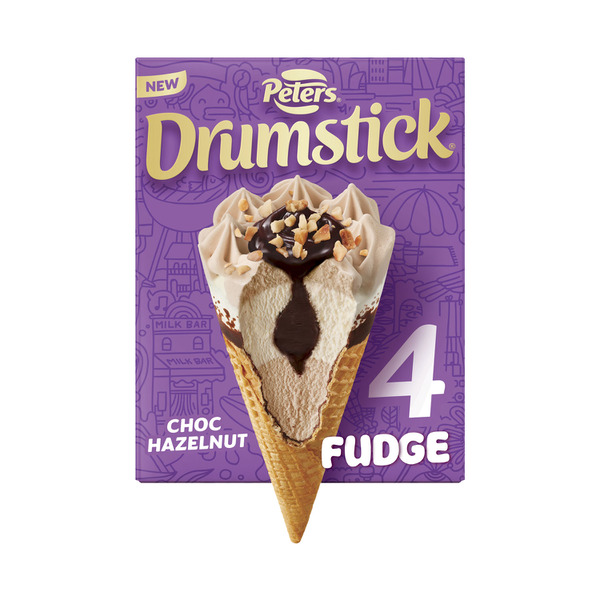 Drumstick Ice Cream Fudge Hazelnut 4 pack | 476mL