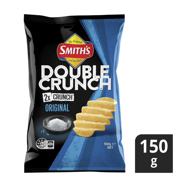 Smith's Double Crunch Potato Chips Share Pack Original 150g