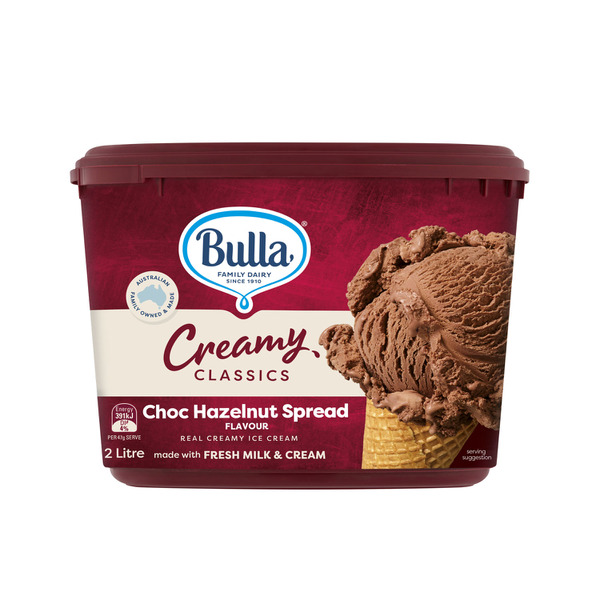Bulla Creamy Classics Ice Cream Chocolate Hazelnut Spread Limited Edition