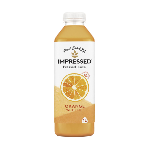 Calories in Impressed Essentials Orange Juice Pulp Free calcount