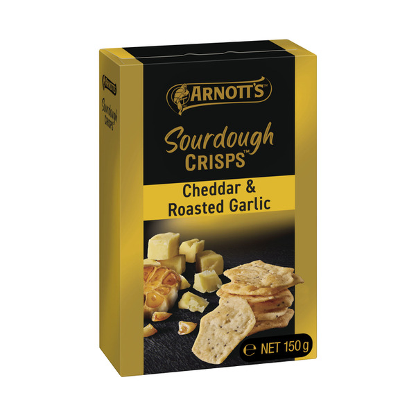 Arnott's Sourdough Crackers Cheddar & Roast Garlic