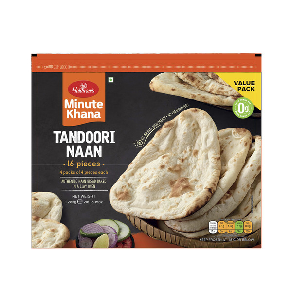 Haldirams Tandoori Naan 16 Pack