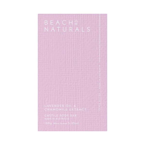 Beach Road Naturals Lavender & Chamomile Extract Castile Body Bar