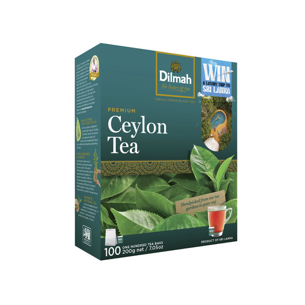 Dilmah Pure Ceylon Premium Tea Bags 100 pack
