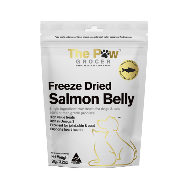 The Paw Grocer Freeze Dried Salmon Belly With Fins Dog Treat