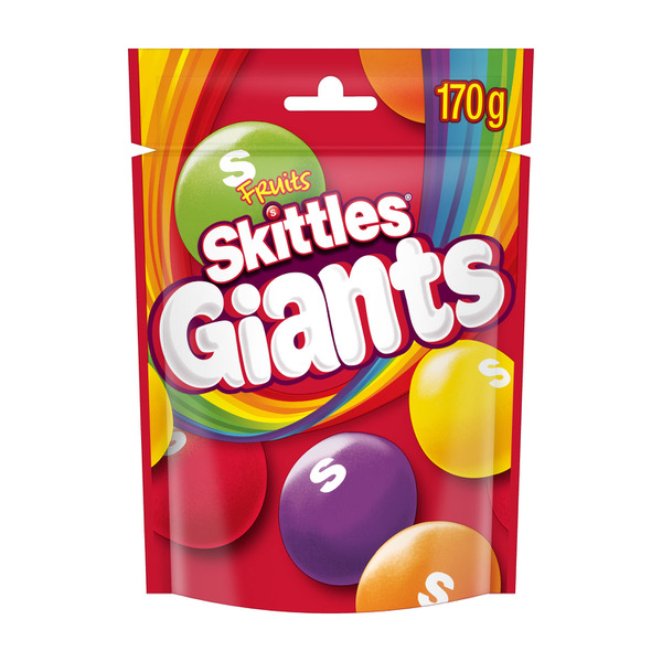 Calories in Skittles Giants Fruit Lollies Party Share Bag