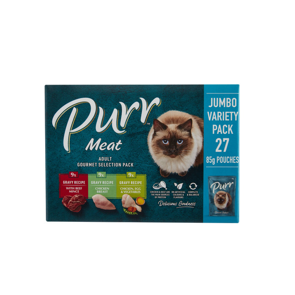 Buy Purr Cat Food Meat Selection 27x85g 27 pack Coles