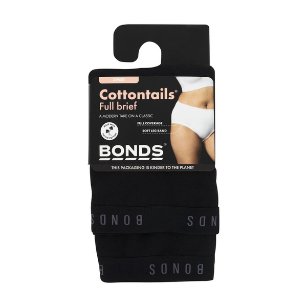 Bonds Ladies 2 Pack Cottontails Full Briefs Underwear sizes 14 16 18 Colour  Nude