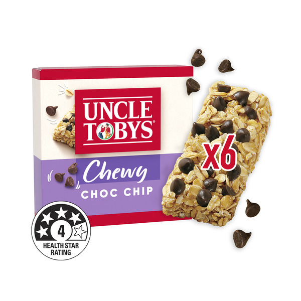 Calories in Uncle Tobys Chewy Bars Choc Chip