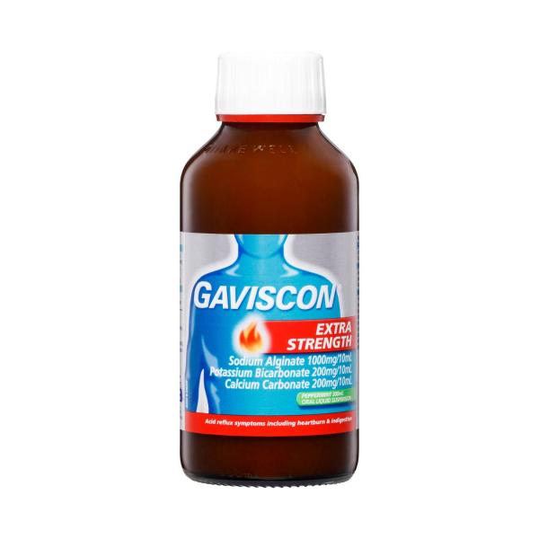 Buy Gaviscon Extra Strength Liquid Peppermint Heartburn And Indigestion