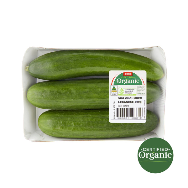 Organic Lebanese Cucumbers Prepacked