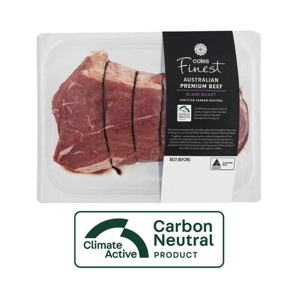 Buy Coles Finest Carbon Neutral Beef Blade Roast Approx 800g Coles