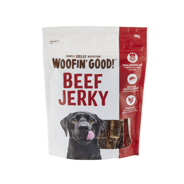 Woofin Good Beef Jerky Dog Treat | 100g