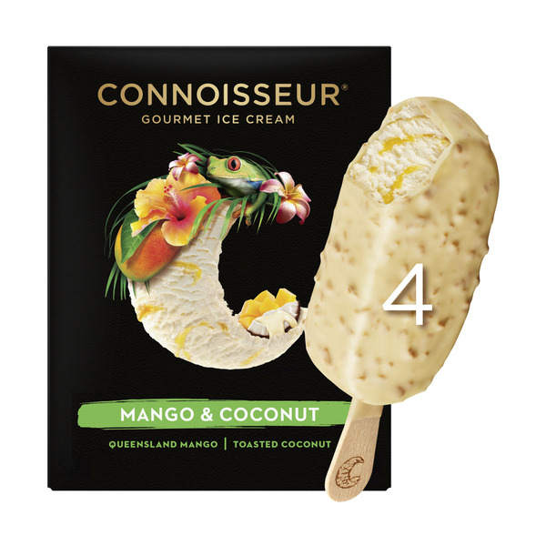 Queensland Mango & Coconut Ice Cream 4 Pack