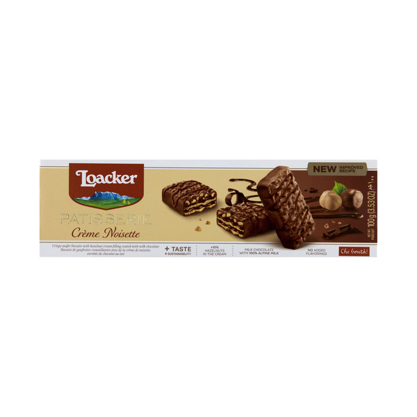 Loacker Gran Pasticceria Creme Noisette Chocolate Wafer Biscuit