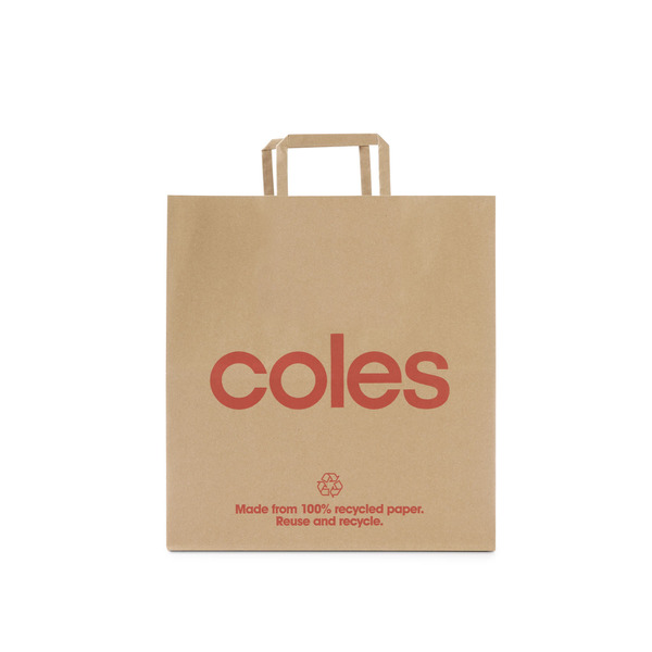 Coles 100% Recycled Paper Bag | 1 each