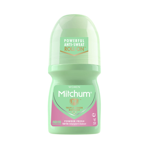 Mitchum Women's Roll On Powder Fresh Antiperspirant Deodorant