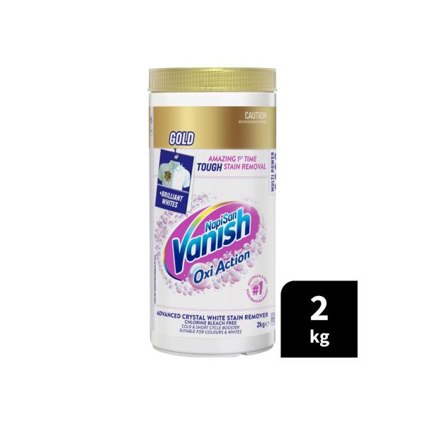 Vanish Napisan Gold Multi Power Crystal White Stain Remover & Laundry Booster Powder