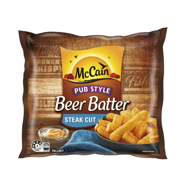 McCain Beer Batter Potato Chips Frozen Steak Cut