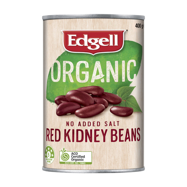 Calories in Edgell Organic Red Kidney Beans No Added Salt