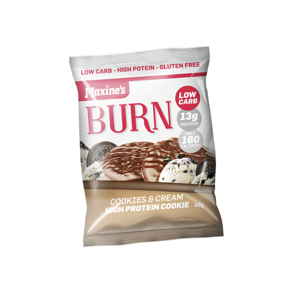 Maxines Burn Cookies & Cream High Protein Cookie